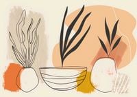 Plakat 29,7x21cm Szkice Botaniczne