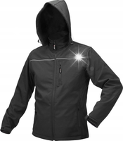 BLUZA KURTKA SOFTSHELL ODPINANY KAPTUR ROZM. S