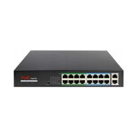 Switch PoE 16 portów PoE 160W 2x uplink RJ45 1 Gbps