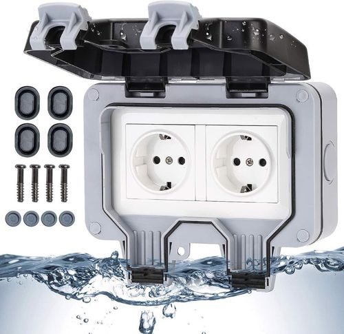 Gniazdo Ogrodowe Zewnętrzne 2-Kierunkowe IP66 na Arena.pl