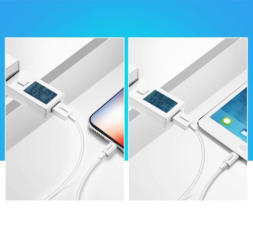 Kabel przewód do iPhone USB - Lightning MFI 2m 2.4A biały na Arena.pl