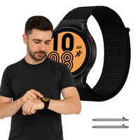Pasek do Xiaomi Redmi Watch 5 Lite nylon czarny opaska mocny trwały 22mm
