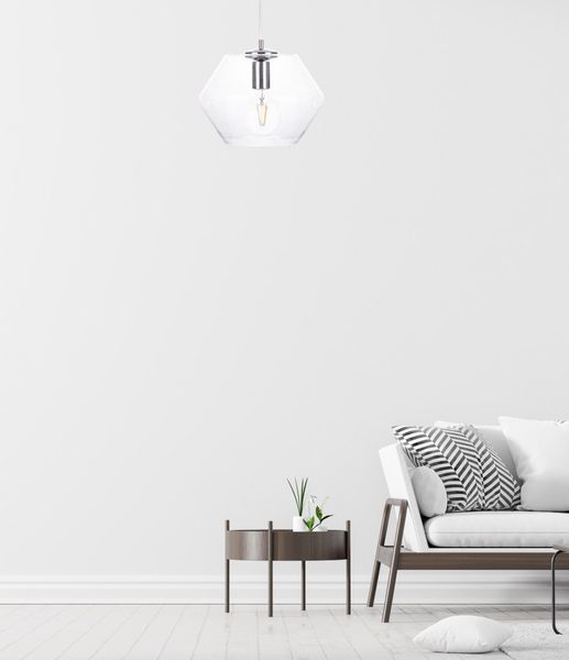 Lampa wisząca 1xE27 EVE SILVER zdjęcie 2