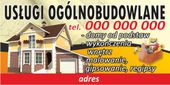 BANER Firma budowlana usługi budowlane projekt 2m