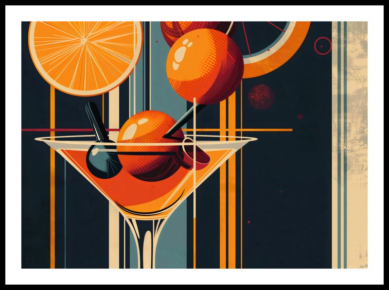 Plakat 70x50cm Koktajl w Stylu zdjęcie 3