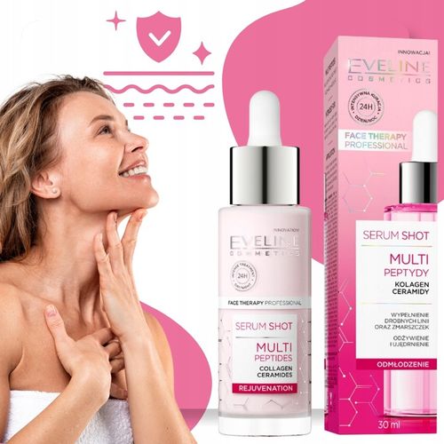 Eveline multipeptydowe serum shot przeciwstarzeniowe do twarzy 30 ml na Arena.pl