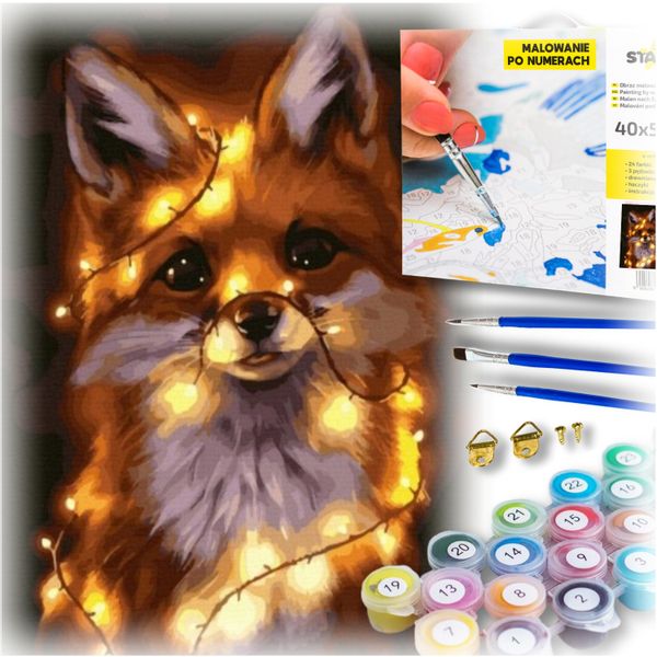 Zestaw do malowania po numerach - lisek zdjęcie 16