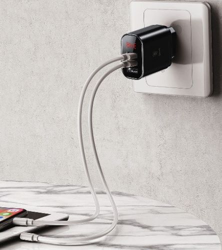 ŁADOWARKA SIECIOWA BASEUS MIRROR TRAVEL 3xUSB na Arena.pl