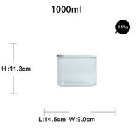 Pojemniki Do Żywności - Przeźroczyste - 0.45L 1.0L 1.5L 2.0L - OKAZJA 1.0L-Biały