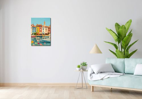 Obraz 40x60cm Wielobarwne Nadbrzeże na Arena.pl
