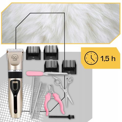 MASZYNKA DO STRZYŻENIA PSÓW PSA KOTA ZWIERZĄT ZESTAW CICHA PROFESJONALNA na Arena.pl