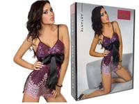 Różowa koronkowa koszulka nocna bielizna damska S