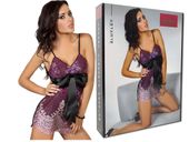 Różowa koronkowa koszulka nocna bielizna damska S