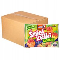 nimm2 Śmiejżelki kwaśne Żelki owocowe wzbogacone witaminami 100 g x 24 szt