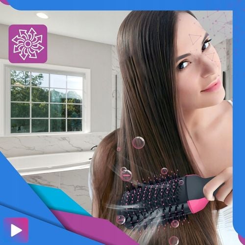 Duża Szczotka Suszarka Lokówka Prostownica Do Stylizacji Włosów 4w1 na Arena.pl