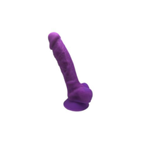 silikonowe dildo model 1 18 cm purple silexd