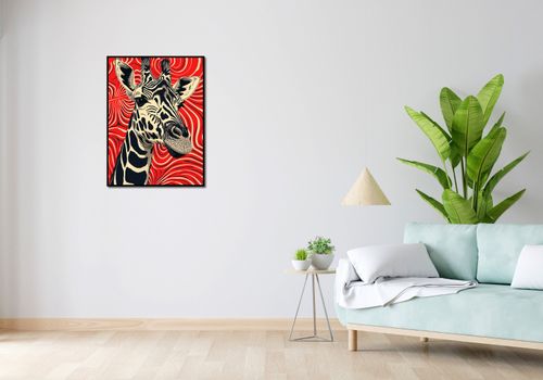 Plakat 60x80cm Wzrok Żyrafy na Arena.pl