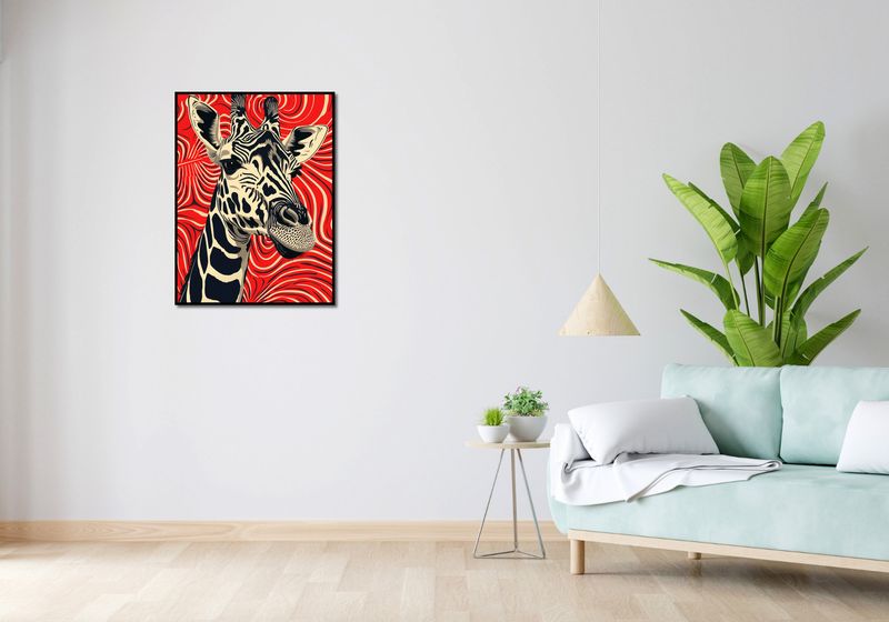 Plakat 60x80cm Wzrok Żyrafy zdjęcie 4