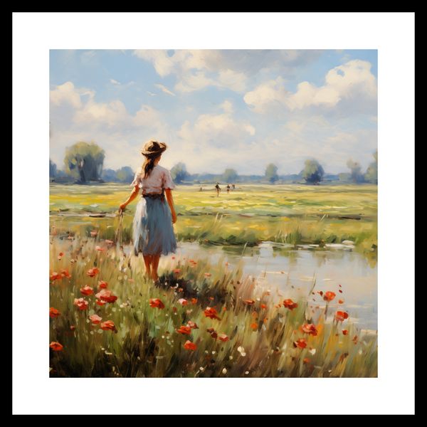 Plakat 40x40cm Wiejski Spokój zdjęcie 3