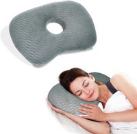 Poduszka z otworem na ucho bawełniana do spania na boku ortopedyczna