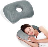 Poduszka z otworem na ucho bawełniana do spania na boku ortopedyczna