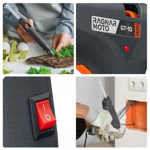 PISTOLET DO KLEJU NA GORĄCO DO KLEJENIA 100W 11mm +5 WKŁADÓW KLEJU na Arena.pl