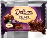 Delisana Pierniki z nadzieniem śliwkowym w czekoladzie 200g