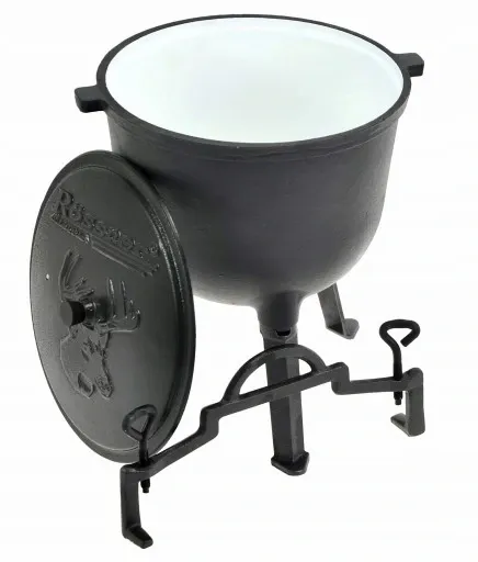 Kociołek Myśliwski 11 Lit. EMALIA Żeliwny GARNEK na OGNISKO Emaliowany zdjęcie 14