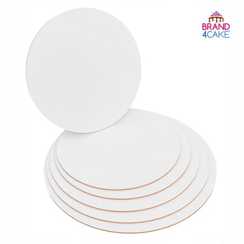 Podkład pod tort HDF BEZZAPACHOWY 30 cm 5 szt Biały Okrągły Brand4Cake na Arena.pl