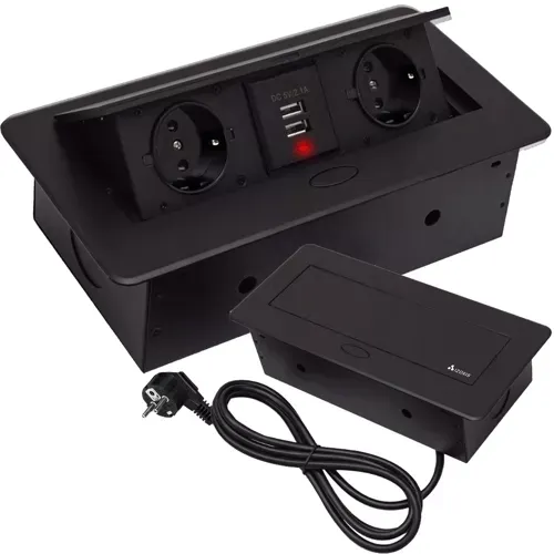 Gniazdo Chowane W Blat Usb- Podwójne Izoxis 21446 na Arena.pl