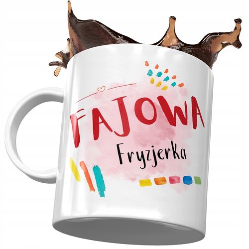 Kubek Dla Fryzjerki Fajowa Fryzjerka Prezent Z Nadrukiem Ze Zdjęciem na Arena.pl