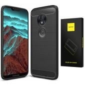 Spacecase Carbon Moto G7 Power Czarny