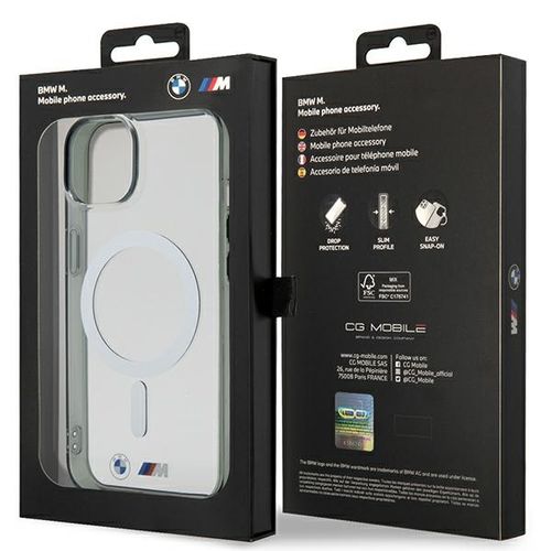 Etui BMW do iPhone 14 / 15 / 13 6.1"", Transparent MagSafe na Arena.pl