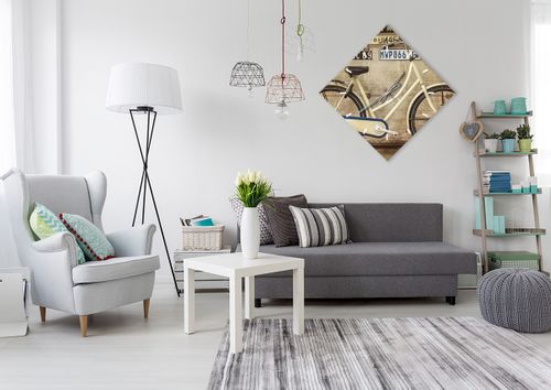 Zegar Ścienny - Rower Mur Tablica - 60X60 Cm - C3Ad60X60-3764 na Arena.pl