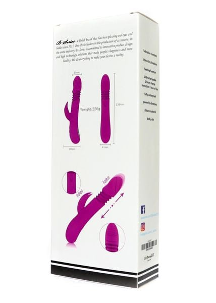 Wibrator-Ella, 7 vibration modes 3 thrusting function, Heating zdjęcie 12