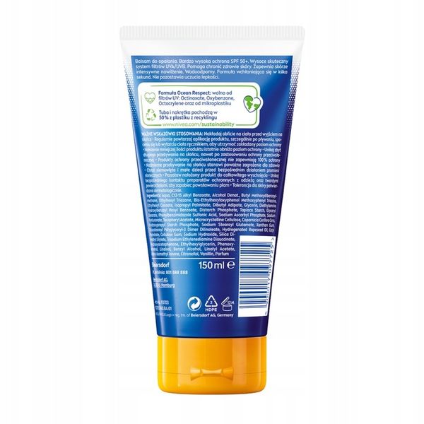 NIVEA SUN Protect & Moisture Invisible Finish balsam do opalania zdjęcie 2