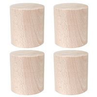 Noga meblowa z drewna, drewniana walec H-60mm TOE-60/60 4 sztuki