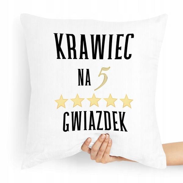 Poduszka Dla Krawcowej Krawca Na 5 Gwiazdek Z Nadrukiem Ze Zdjęciem zdjęcie 1