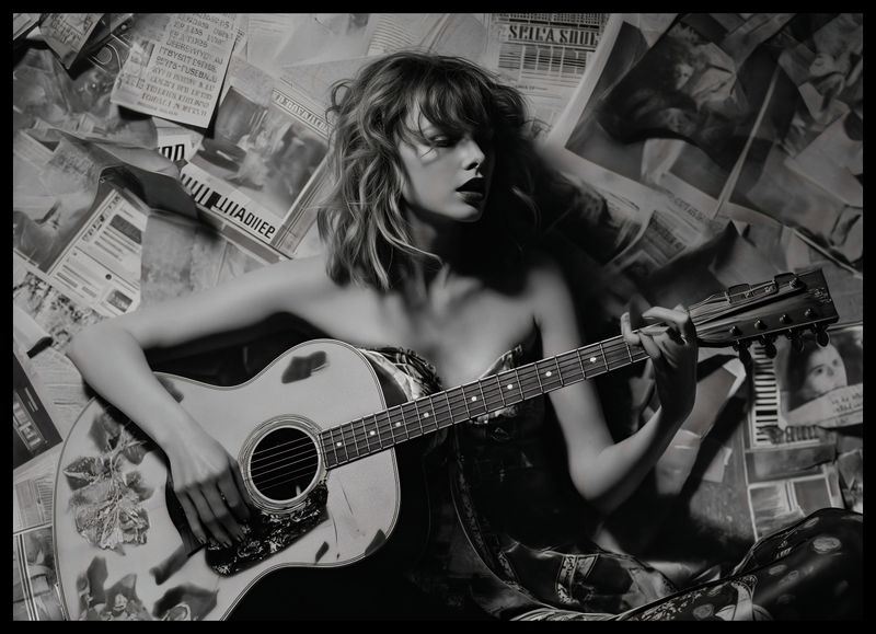 Plakat 70x50cm Młoda Gitarzystka zdjęcie 2