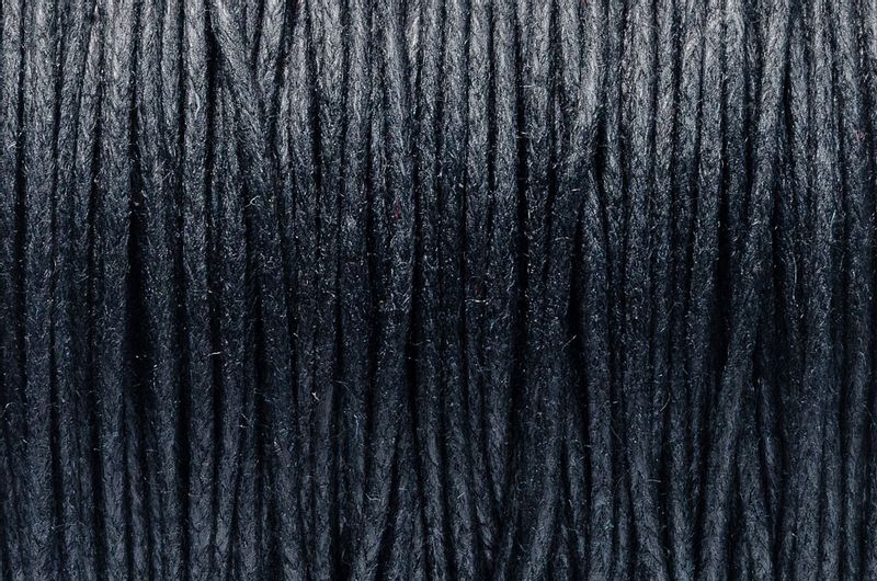 SZNUREK bawełniany woskowany 0.8mm 25m czarny zdjęcie 2
