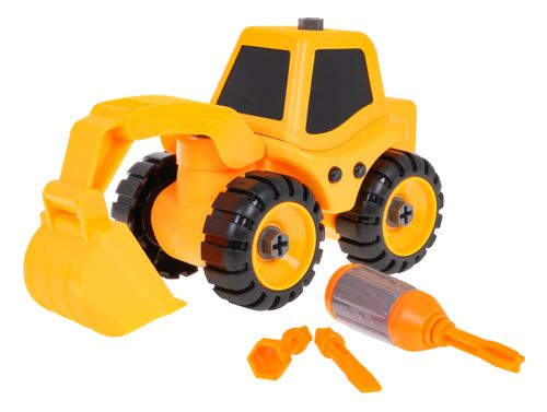 Koparka Do Skręcania Dla Dzieci 3+ Pojazd Budowlany + Śrubokręt + 3 Wymienn na Arena.pl