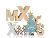 Napis ozdobny drewniany xmas dekoracja świąteczna stojąca święta