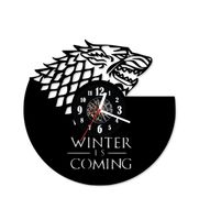 Zegar ścienny z płyty winylowej 174.13 Gra o Tron