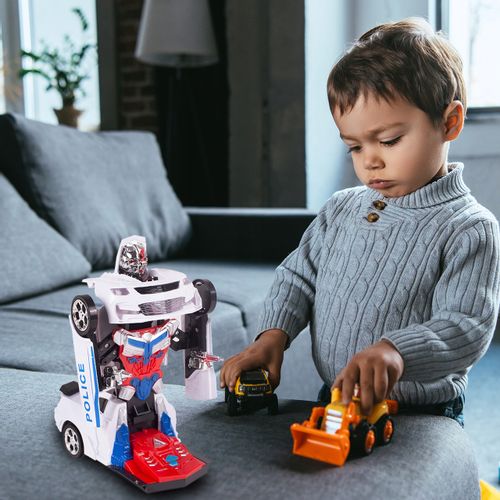 TRANSFORMER AUTO SAMOCHÓD POLICJA ROBOT JEŹDZI GRA na Arena.pl