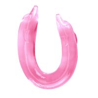 baile  double dolphin, bendable pink