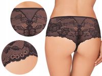 Ewana 092 Koronkowe Szorto Stringi Czarny S