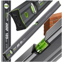 2X Poziomnica Aluminiowa 120cm Antracyt Poziomica Stalco Vseries S010265515