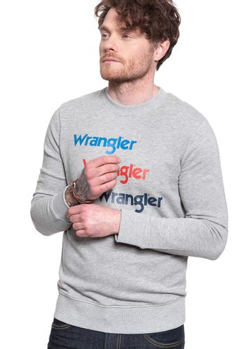 WRANGLER SEASONAL LOGO SWEAT MID GREY MEL W6A5HAX37 XL na Arena.pl