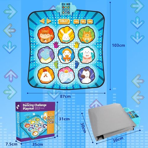 REGULOWANE OBJĘTOŚĆ TANECZNA PAD TANECZNA Z 4 TRYBAMI GRY, BEZ POŚLIZGU na Arena.pl