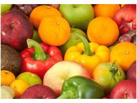 100 70CM OBRAZ PŁÓTNO OWOCE WARZYWA PŁÓTNO RAMA